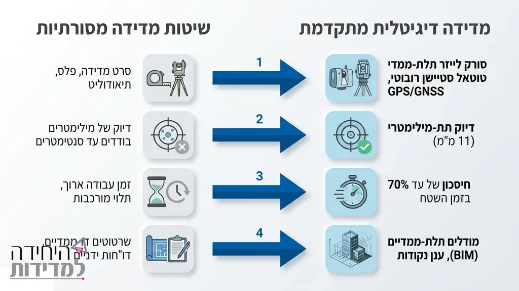 לאחר הפסקה המסבירה על תפקידו של מודד מוסמך ושימוש בציוד מתקדם מודד מוסמך מבצע מדידות ארנונה בתוך מבנה באמצעות ציוד לייזר מתקדם