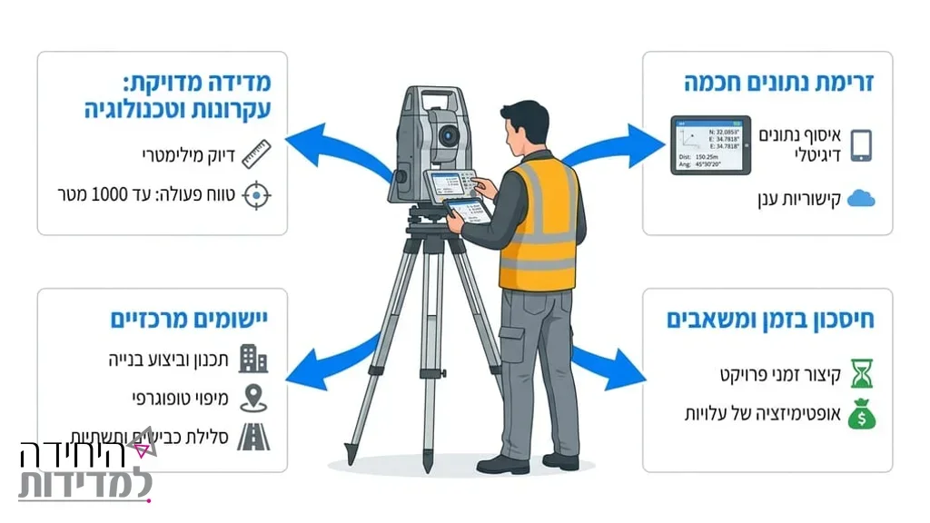 מודד קרקעות מקצועי בשטח